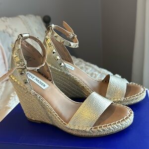 Steve Madden studded wedges
